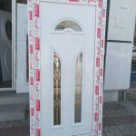 درب یوپی وی سی سرویس حمام با پانل طرحدار کد 02
